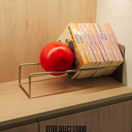 實木/不鏽鋼 球書架