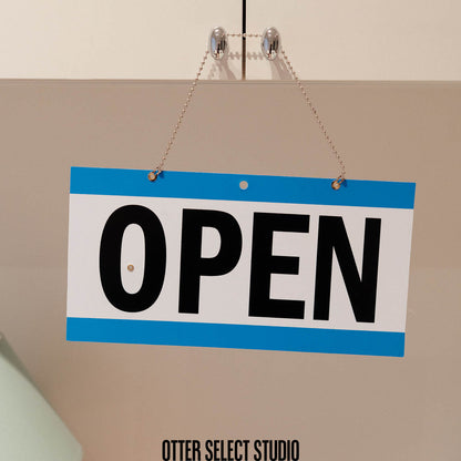 open/closed 返回時間 營業吊牌