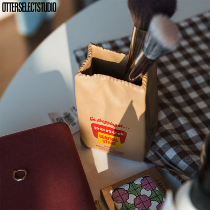 Penco Brown Bag Stand 牛皮紙袋造型收納架／花瓶／筆筒